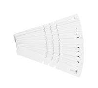 TOPINCN Etiquetas De Plástico para Arbol De Plantas 100 Unidades para Colgar En El Jardín De Infancia Etiquetas Reutilizables para El Césped 21 X 2 Cm Blanco