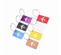 TOPINCN Etiquetas para Equipaje de Viaje, Juego de 7 Identificadores Duraderos de Aleación de Aluminio para una Fácil Identificación y Protección de la Privacidad en Colores Brillantes