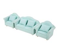 TOPINCN Exquisito 1:12 Mini Dollhouse Bank Set con una Nueva Apariencia para una Casa de Muñecas Decorativa, Que Incluye un sofá Doble y único para la Sala de Estar y la Casa de Juguetes de