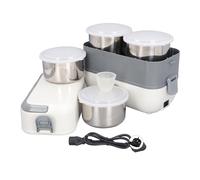 TOPINCN Fiambrera Portátil con Calentador de Alimentos, Autocalentamiento de 200 W, Revestimiento de Acero Inoxidable, Lonchera Eléctrica Multifuncional con Calefacción de (Enchufe de la