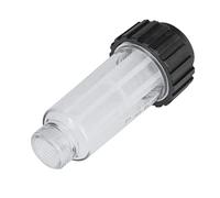 TOPINCN Filtro de Entrada Filtro de Agua de Rosca Transparente M3/4 Pulgadas para Reemplazo de Máquina de Limpieza del Hogar, Carcasa Transparente Multifuncional