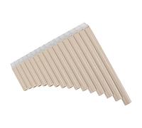 TOPINCN Flauta de Pan con Llave en C Duradera para Principiantes, Construcción de ABS, Viene con Bolsa Acolchada, Ideal para Niños y Personal Docente, 18 Tubos (Beige)