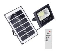 TOPINCN Focos Solares para Exteriores, Luces Solares Impermeables IP67 para Jardín, Iluminación de Paisaje, Brillo de 100 LED, Luces Nocturnas con Control Remoto Ajustables para Jardín