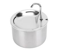 TOPINCN Fuente de Agua para Gatos de Acero Inoxidable, Fuente de Agua para Mascotas de 3,2 L con de Filtración de Circulación Silenciosa, Dispensador Automático de Bebidas para Perros