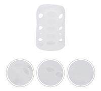 TOPINCN Funda Protectora de Silicona para Biberón de bebé, Funda Protectora de Silicona para un Mejor Agarre, Caja/Anticaída para Biberón de Leche de 3 Piezas, Elegante Blanca para Viajes a Casa