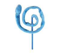 TOPINCN Gato Interactivo Juguete Divertido De Dibujos Animados En Forma De Serpiente Suave Felpa Teaser Mascota Gatos Gatito Ejercicio De Juguete Catcher Stick Stick(Azul)