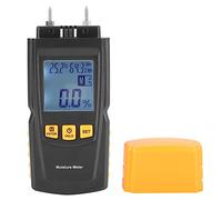 TOPINCN GM610 Medidor de Humedad Pequeño Detector de Humedad Ligero con Luz de Fondo para Inspección de Madera y Madera Negro Naranja