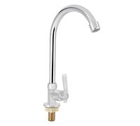 TOPINCN Grifo De Fregadero De Cocina De Alto Vertical Grifo De Agua Fría G1 2 Pulgadas Grifo De Aleación De Zinc Sin Manguera para Uso Doméstico