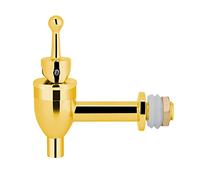 TOPINCN Grifo para Barril de Vino, Grifo para Barril de Cerveza, Grifo de Cobre con de Aleación de Zinc para Dispensador de Bebidas, Uso en Casa, Restaurante y Oficina (Oro 12mm)