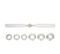 TOPINCN Herramienta de Extracción de Caja de Reloj de Acero Inoxidable para Oyster, 6 Troqueles Ranurados, Portátil y Duradero, Coleccionistas de Relojes