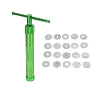 TOPINCN Herramienta Extrusora de Arcilla de Acero Inoxidable Extrusora Giratoria de Arcilla de Cerámica para Decoración de Pasteles y Escultura Artesanal con Diseño Liviano y Portátil