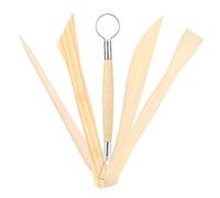 TOPINCN Herramienta para Esculpir Arcilla Juego de Tallado con de Madera Versátil para Artesanía de Cerámica y Cerámica, 5 Piezas de Herramientas de Modelado para Artistas y Entusiastas del Bricolaje,