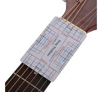 TOPINCN Herramientas de Medición de Regla de Calibre de Acción de Cuerda de Guitarra, Escala de Doble Cara para Precisión, 2 Piezas para Guitarristas, Material Plástico