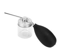 TOPINCN Herramientas para Espesar el Cabello, Atomizador con Bomba de Fibras Capilares Duraderas para Impresión en Color de Cabello, Cuidado en el Hogar, Negro/plata