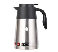 TOPINCN Hervidor de Agua para Coche, Hervidores Eléctricos Portátiles 1300ml 12 / 24V 304 Acero Inoxidable Coche Camión Hervidor Calentador de Agua Botella Cafetera Inalámbrica para Viajes(12V)