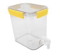 TOPINCN Hervidor Frío para Refrigerador, Dispensador de Bebidas de 3,5 L con Grifo para Jugo, té Helado, Agua de Limón, Jarra para Bebidas en el Hogar, Fiesta, Cocina, Uso en Barbacoa Al (YELLOW)
