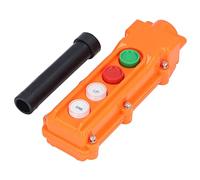 TOPINCN Interruptor de Botón de Grúa, Interruptor de Control Remoto de Elevación de Mano a Prueba de Lluvia para Controlador Colgante de Elevación 220V/500V 5A