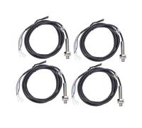 TOPINCN Interruptor de Proximidad Inductivo Indicador LED de Fuerte Resistencia a la Corrosión 4 Juegos de Interruptores de Proximidad para Automatización de Fábrica