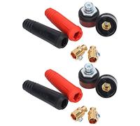 TOPINCN Juego de 12 Conectores de Panel de Cable de Soldadura de Material ABS Premium para Trabajos de Soldadura, Fácil Instalación para Soldadores Profesionales