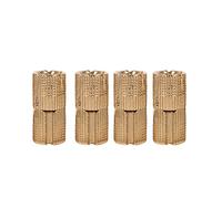 TOPINCN - Juego De 4 Bisagras Ocultas para Puerta De Gabinete De Cobre para Encimeras Proyectos De Bricolaje 12 Mm (12 Mm)