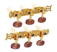 TOPINCN Juego de Afinador de Clavijas de Afinación de Cuerdas de Guitarra Clásica con Relación de Engranaje Suave 1:14, 2 Piezas Accesorios para Instrumentos Musicales