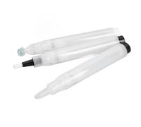 TOPINCN Juego de Bolígrafos con Punta de Pincel para Maquillaje Líquido con Botella de Bola Portátil y Aplicador de Punta Inclinada, Aplicador de Envase Cosmético Transparente para Viajeros y