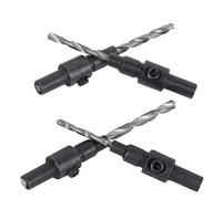 TOPINCN Juego de Brocas Avellanadoras de, Longitud Ajustable para Carpintería + Llave para Entusiastas del Bricolaje, 4 Uds.