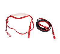 TOPINCN Juego de Cabestro y Riendas para Caballos, Material de Nailon de Cuero PU de PVC de Primera Calidad, Ajuste Cómodo para Bozal de Caballo, Rienda Ajustable para Actividades