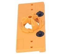TOPINCN Juego de Cortador de Guía de Perforación en Plantilla, Sierra de Agujero de Bisagra de 35mm, Localizador de Perforación Preciso para Carpintería para Muebles de Puerta ABS (YELLOW)