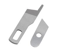 TOPINCN Juego de Cuchillas Superiores e Inferiores para Máquina de Coser, Construcción de Hierro Resistente para un Uso Duradero para 14HD854 HD0450S HD0400S SE017