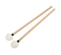 TOPINCN Juego de de Arce de Fieltro de Lana Suave para Tocar Fácilmente, Accesorio de Mazo de Tambor de 2 Piezas para Entusiastas de la Batería (BLACK)