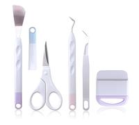 TOPINCN Juego de Deshierbe de Vinilo Artesanal, Herramientas Duraderas Portátiles para Tallar Corte de Papel, para Amantes y Profesionales del Arte de álbumes de Recortes de Tallado Manual