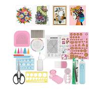 TOPINCN Juego de Herramientas de Papel para Quilling, Kit Creativo de Manualidades para Hacer Patrones Complicados para Amantes de las Manualidades en Papel, 24 Piezas (color aleatorio)