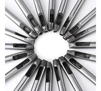 TOPINCN Juego de Herramientas para Perforar Flores para Manualidades en Cuero, Acero Al Carbono, 6 Mm, Fácil de Usar para Decorar Billetera/cinturón, 20 Piezas Fuertes y Duraderas/amantes de las