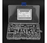 TOPINCN Juego de Insertos de Rosca de Acero Inoxidable 304 para Herramientas de Reparación de Roscas de M3-M12, Kit Surtido para Piezas de Aluminio