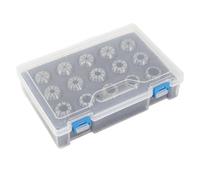 TOPINCN Juego de Portabrocas de Acero de Alta Velocidad ER25 con Llave para Herramientas de Fresadora CNC, 15 Piezas para Mecanizado de Precisión
