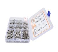 TOPINCN Juego de Tornillos de Punta de Copa M2-M8 de Acero Inoxidable 304, Kit Surtido de Tornillos para Reparaciones Pequeñas con Llave Hexagonal, Juego de 540 Piezas