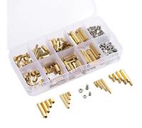 TOPINCN Juego de Tornillos Separadores de Latón de 240 Piezas para Montaje de Hardware de PCB, Kit Surtido Macho Hembra M2 M3