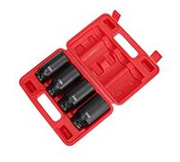 TOPINCN Juego de Vasos de Impacto Profundo de 1/2 Pulgada de Alta Dureza, Adaptador de Cabeza de 12 Puntos para Herramienta de Reparación para Mecánicos de Garaje