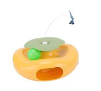 TOPINCN Juguete Giratorio Automático para Gatos, Varita Giratoria Eléctrica con Varita Desmontable para Ejercicio de Juego Interactivo, Gatos de Todos los Tamaños