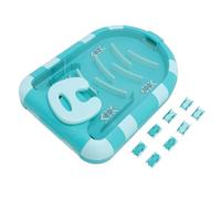 TOPINCN Juguetes de Rampa para Autos de Pista de Carreras para Niños Pequeños, Juego Educativo de Rampa para Autos con 8 Mini Autos y 1 Juguete de Corredor de Rampa, Autos de Pistas de (Green)