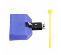 TOPINCN Kit de Batería de Percusión Azul de Plástico para Instrumento de Percusión de Campana de Vaca, Kit de Batería Latina de Bloque Duradero para Entusiastas de la Música, 5,9 Pulgadas