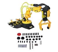 TOPINCN Kit de Brazo de Robot Hidráulico de Montaje de Bricolaje, Juguetes de Construcción Stem, Juguetes de Ingeniería para Principiantes, Adolescentes y Adultos, Juguete de Brazo (102 Amarillo)