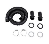 TOPINCN Kit de Conector de Manguera de Barril de Lluvia, Kit de Conexión de Desviador de Barril de Lluvia de Plástico de 39,4 Pulgadas para de Recolección de Agua de y Riego (Sin abridor de agujeros)