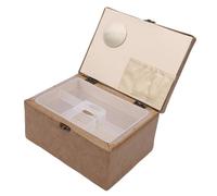 TOPINCN Kit de Costura Cesta Caja de Costura Caja de Almacenamiento de con Bandeja de Plástico Extraíble Alfileres Rectos Hilos Tijeras Destripador de Costuras Dedal Cinta