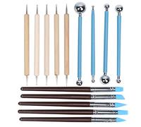 TOPINCN Kit de Herramientas de Alfarería, Juego de Bolígrafos de Punta Duradera para Manualidades de Arcilla, Corte para Dar Forma a Pintura de Textura, Madera, Silicona, Metal para Adultos y Niños