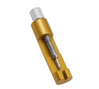 TOPINCN Kit de Herramientas para Quitar Eslabones de Reloj para Ajustar y Cambiar el Tamaño de la Pulsera Fácilmente Incluye 3 Pines de Repuesto Conveniente para Uso Doméstico Acero Inoxidable (Gold)