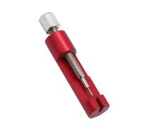 TOPINCN Kit de Herramientas para Quitar Eslabones de Reloj para Ajustar y Cambiar el Tamaño de la Pulsera Fácilmente Incluye 3 Pines de Repuesto Conveniente para Uso Doméstico Acero Inoxidable (Rojo)