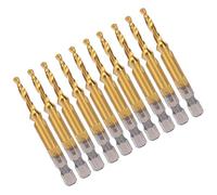 TOPINCN Kit de Machos de Roscar M4, Machos de Roscar de Acero de Alta Velocidad Duraderos con Brocas de 3,3 Mm para Perforación de Metal, Juego de 10 Piezas para Aficionados Al Bricolaje