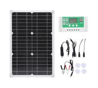 TOPINCN Kit de Panel Solar, Cargador Solar Portátil de Silicio Monocristalino, Soporte de Montaje Ajustable, Kits de Paneles Solares para Automóvil, Automotriz